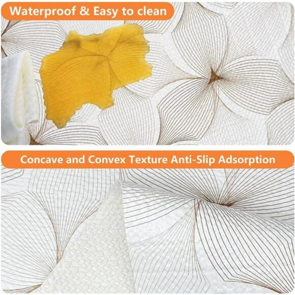 Flower Shelf Liner 12x10ft Non Slip Waterproof Cabinet Drawer Liner Easy to Clea - Picture 5 of 7